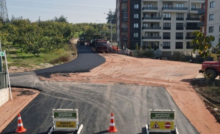 Bursa Osmangazi'de asfaltsız yol kalmıyor