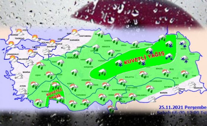 Türkiye geneli yağış etkisi altında