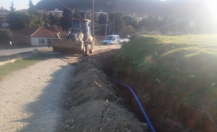 Manisa Gölmarmara'da 200 metrelik içme suyu hattı 