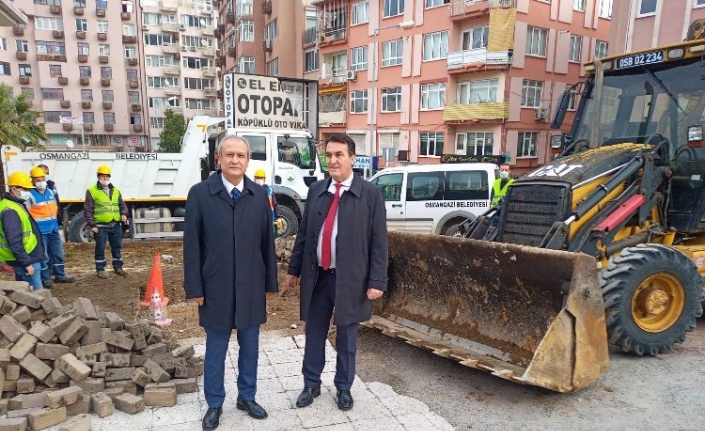 Bursa Osmangazi'de Yahşibey Bozkurt Caddesi tamamen yenileniyor