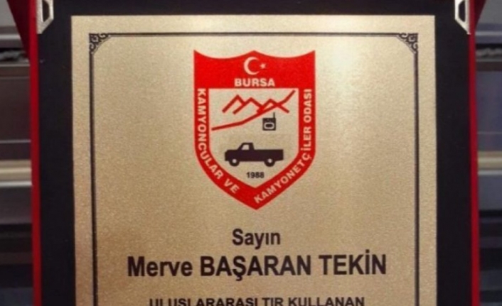 Bursa'nın ödüllü kadın tır şoföründen 8 Mart Dünya Kadınlar Günü mesajı