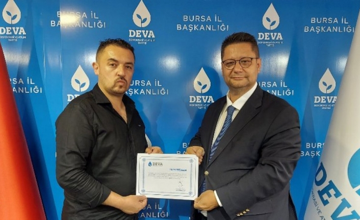 DEVA'nın Bursa Büyükorhan'daki ilçe başkanı istifası ile ilgili açıklama