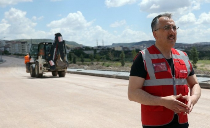 Nevşehir'de asfalt çalışması sürüyor