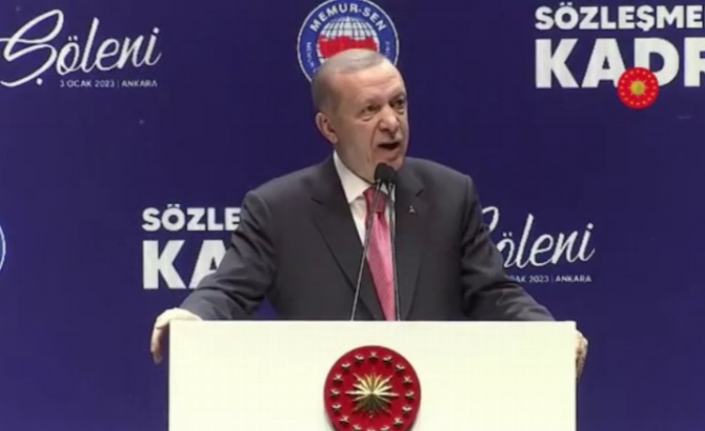 Cumhurbaşkanı Erdoğan zam oranını 'kadro şöleni'nde açıkladı