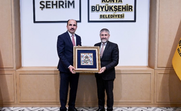 Bakan Nebati'den Konya'da Başkan Altay'a ziyaret