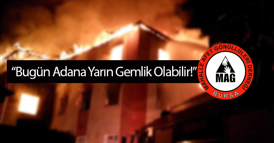 Adana'daki Facia Sonrası Bursa Mag-Der'den Açıklama