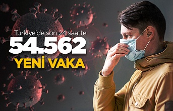 Türkiye'de son 24 saatte 54.562 yeni vaka!