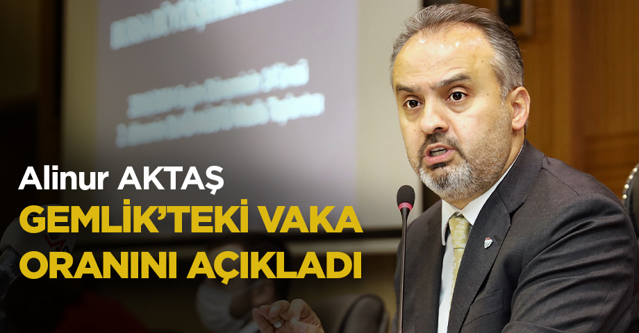 Alinur Aktaş Bursa'daki Vaka Oranlarını Açıkladı