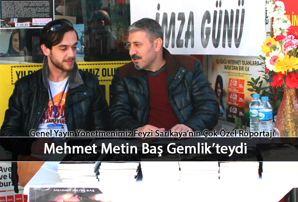 Soma Faciasını Kitaplaştıran Ünlü Yazar Mehmet Metin Baş Gemlik'teydi