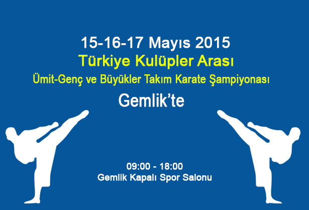 Türkiye Kulüpler Karate Şampiyonası Gemlik’te