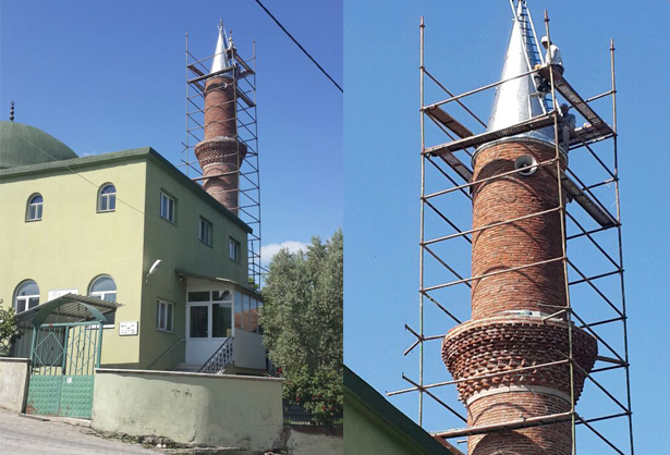 Şükriye Cami Minaresi Yenilendi