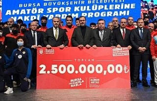Bursa Büyükşehir'den amatöre 2,5 milyon liralık...