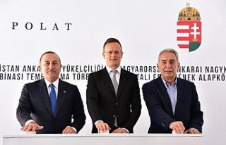 Macaristan Ankara Büyükelçiliği yeni ofis binasında...