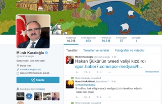 Hakan Şükür'ün Tweeti Vali Karaloğlu'nu Çileden...
