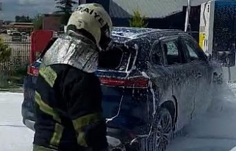 Gaziantep'te ilk elektrikli araç yangını söndürdü