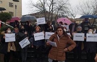 Bursa'da kadınlar 'Serpil Şentürk'...